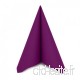 Lot de 50–Qualité lin Aubergine/violet Alfred Mank Paper serviettes de table - 40 x 40 cm - B00B00C6NS